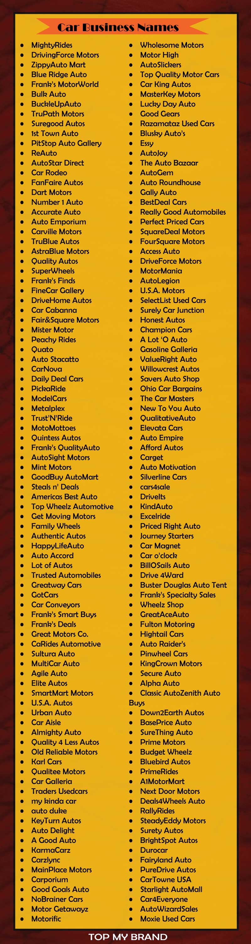 180+ Incredible Car Business Names Ideas (2024)